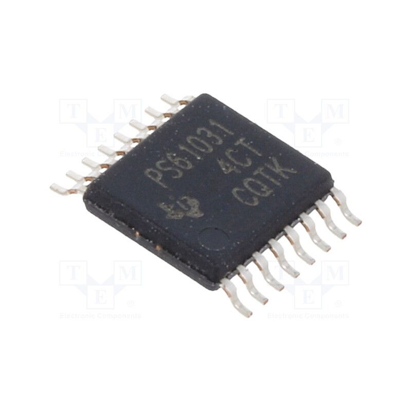 1 pcs x TEXAS INSTRUMENTS - TPS61031PWP - IC: PMIC, DC/DC converter, Uin: 1.8÷5.5VDC, Uout: 3.3VDC, 4A, Ch: 1