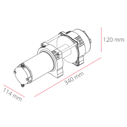 Dragon electric winch 4500lbs 2 2t 4 4tons