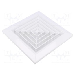 1 pcs x DOSPEL S.A. - 007-0429 - Guard, ABS, Ø100mm, snap fastener, white, Body dim: 174x174x35mm
