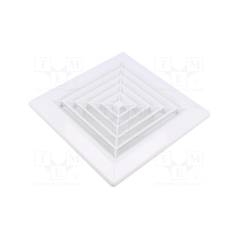 1 pcs x DOSPEL S.A. - 007-0429 - Guard, ABS, Ø100mm, snap fastener, white, Body dim: 174x174x35mm