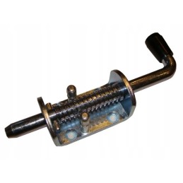 The bolt lock to the sides is mounted on a strong spring