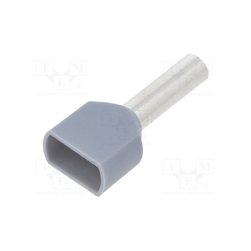 100 pcs x BM GROUP - BM00758 - Tip: bootlace ferrule, insulated,double, copper, 2.5mm2, 10mm