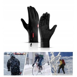 Winter motorcycle gloves quad touch insulated