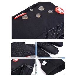 Winter motorcycle gloves quad touch insulated