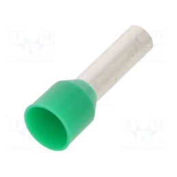 100 pcs x BM GROUP - BM00710 - Tip: bootlace ferrule, insulated, copper, 6mm2, 12mm, tinned, green