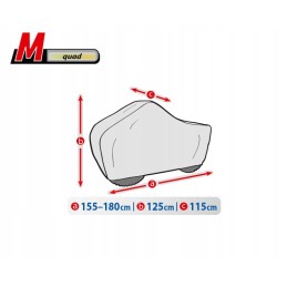 Basic garage quad bike cover