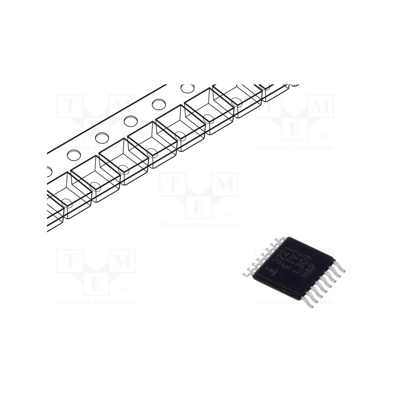 1 pcs x RENESAS - ICL3221EIVZ-T7A - IC: interface, transceiver, RS232, 250kbps, TSSOP16, 3÷5.5VDC