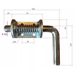Latch lock bolt latch mega thick fi19