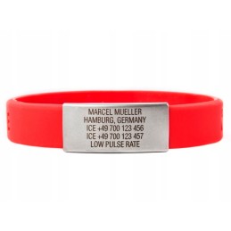 Id Ice Emergency Safety Sauce Wristband