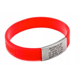 Id Ice Emergency Safety Sauce Wristband