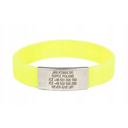 Id Ice Emergency Safety Sauce Wristband