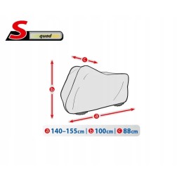 Basic garage quad bike cover