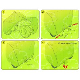 Basic garage quad bike cover