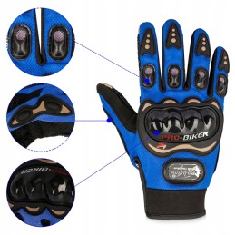 Motor quad pro biker gloves touch colors xxl