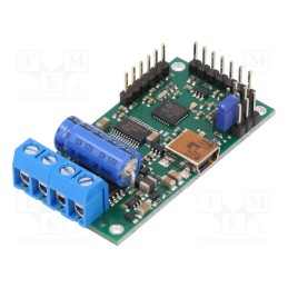 1 pcs x POLOLU - SIMPLE HIGH-POWER MOTOR CONTROLLER 24V12 - DC-motor driver, 21.77kHz, analog,RC,TTL,USB, 12A, Uin log: 3.3V
