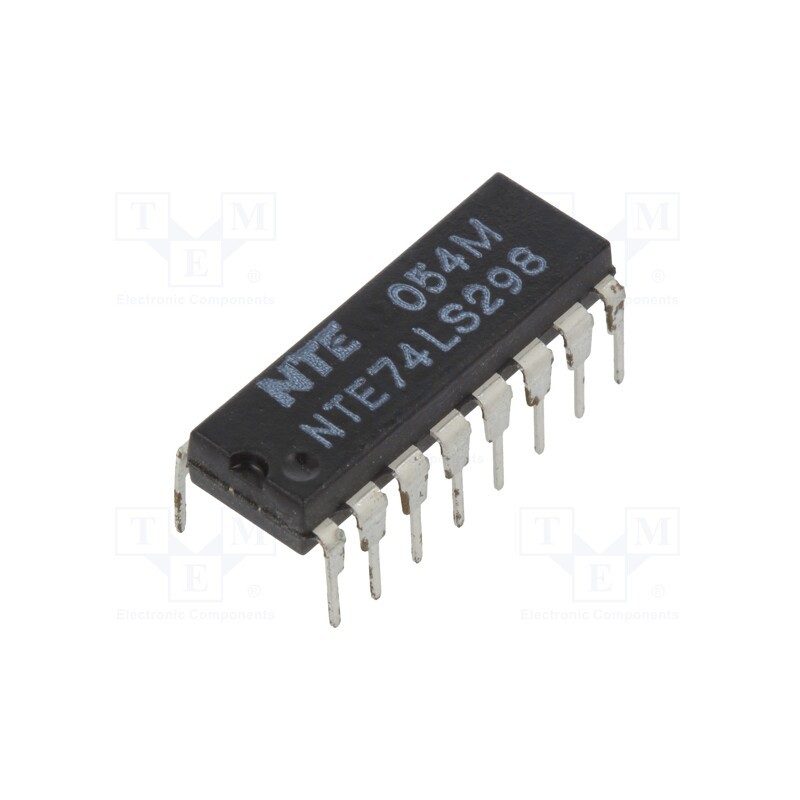 1 pcs x NTE Electronics - NTE74LS298 - IC: digital, multiplexer, Ch: 4, DIP16, TTL