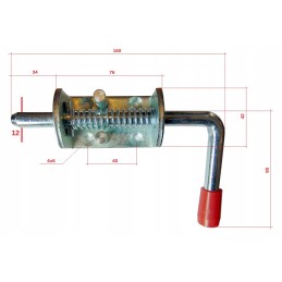 The latch has a strong bolt lock and a spring-loaded latch