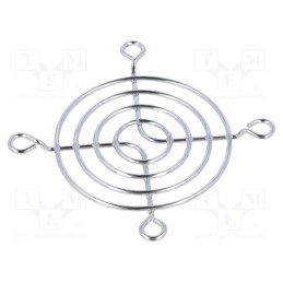 2 pcs x Qualtek Electronics - 8147 - Guard, chrom-nickel steel, 60x60mm, screw, Body dim: Ø53x5.2mm