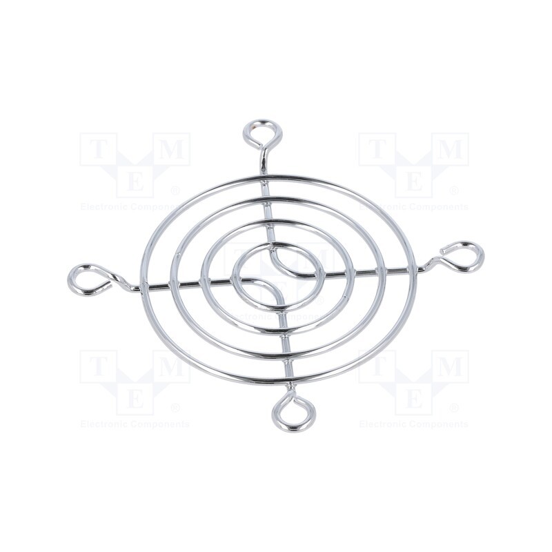2 pcs x Qualtek Electronics - 8147 - Guard, chrom-nickel steel, 60x60mm, screw, Body dim: Ø53x5.2mm