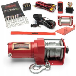 Quad winch plug 2500lbs remote control 12v