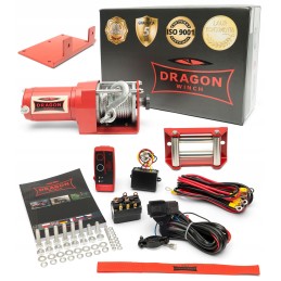 Quad winch plug 2500lbs remote control 12v