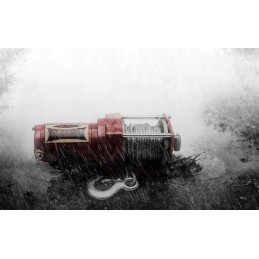 Quad winch plug 2500lbs remote control 12v