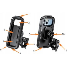 Anti-vibration motorcycle holder, phone case