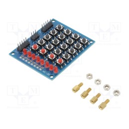 1 pcs x OKYSTAR - OKY3531 - Module: button, 61x25x12mm, Arduino, No.of butt: 20