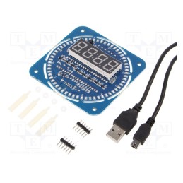 1 pcs x OKYSTAR - OKY3398 - Module: digital clock, 3÷5VDC, USB mini, DS1302, 81x81mm