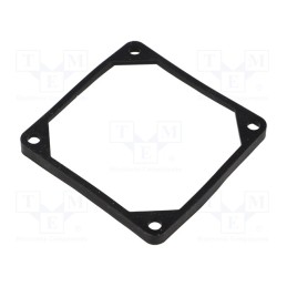 1 pcs x RICHCO - FGA-70 - Mounting gasket, Ømount.hole: 5mm, black, Shore hardness: 40