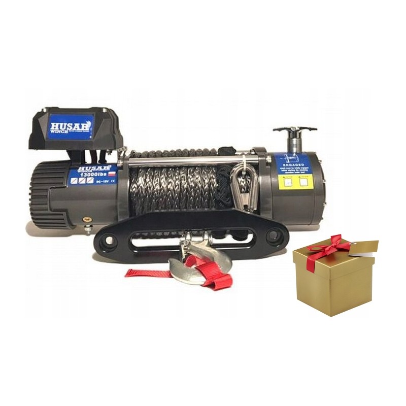 Winch winch synthetic rope 6t 24v 28m