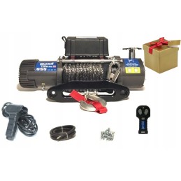Husar 12000 winch with synthetic rope 5 5t 12v