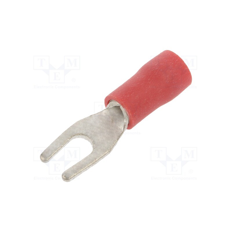 100 pcs x BM GROUP - BM90108 - Tip: fork, M3, Ø: 3.2mm, 0.25÷1.5mm2, crimped, for cable, insulated