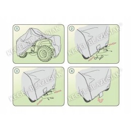 Tarpaulin cover for quad, 3 layers, 180-215 cm
