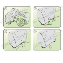 Tarpaulin cover for quad, 3 layers, 180-215 cm