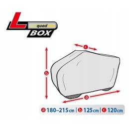 Tarpaulin cover for quad box, 3 layers 180 215