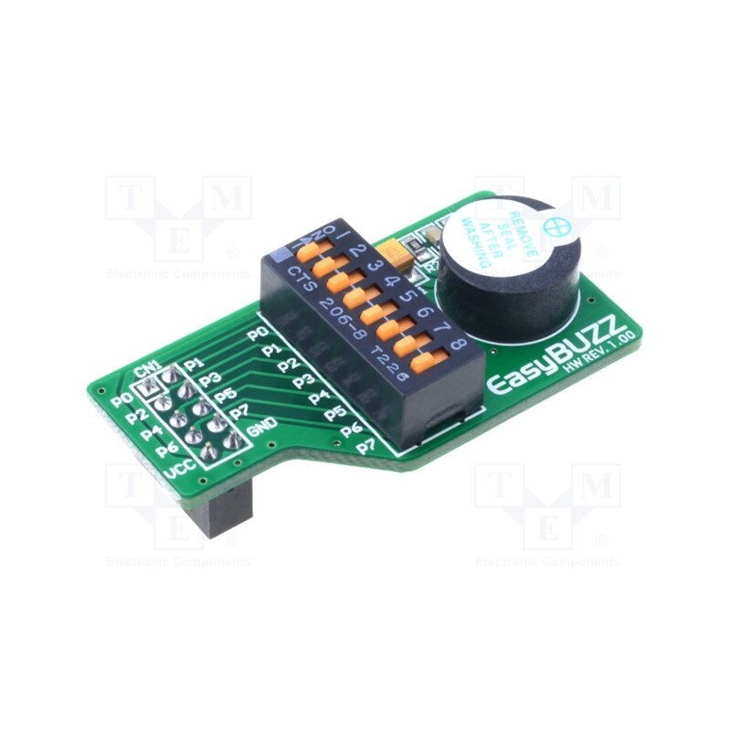 1 pcs x MIKROE - EASYBUZZ BOARD - Expansion board, IDC10, 3.8kHz, prototype board