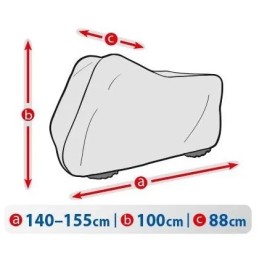 Tarpaulin cover for quad, 3 layers, 140-155 cm