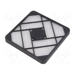 1 pcs x RICHCO - RCP-120-T - Guard, plastic, 120x120mm, screw, with EMI shielding,with filter