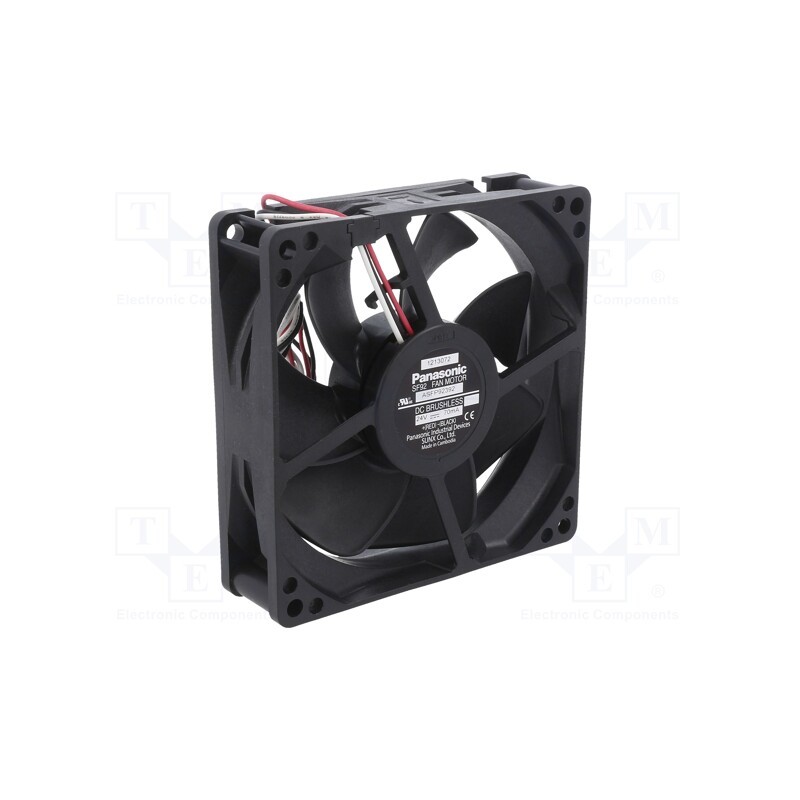 1 pcs x PANASONIC - ASFP92392 - Fan: DC, axial, 24VDC, 92x92x25mm, 67.8m3/h, 25dBA, ball bearing
