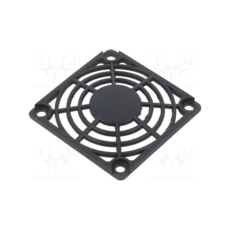 1 pcs x Qualtek Electronics - 09252-G - Guard, plastic, 60x60mm, Body dim: 60x60x7mm, Holes pitch: 50x50mm