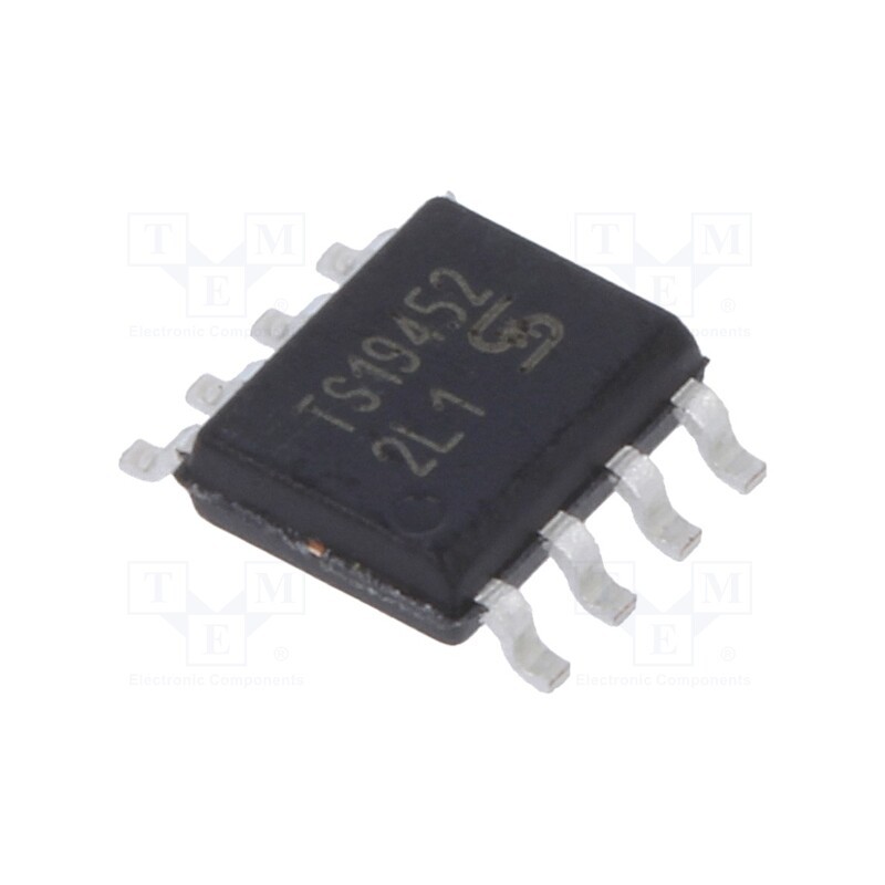 1 pcs x TAIWAN SEMICONDUCTOR - TS19452CS RLG - IC: driver, buck, LED controller, SOP8, 120mA, Ch: 1, 20÷475V