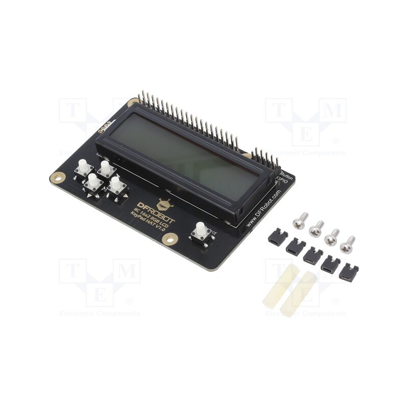 1 pcs x DFROBOT - DFR0514 - Module: shield, mechanical keyboard,LCD 16x2 display, 5VDC, I2C