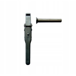 Bottom opening lock, Pronar type, straight with pin