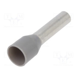 100 pcs x WAGO - 216-267 - Tip: bootlace ferrule, insulated, 4mm2, 12mm, tinned, crimped, grey