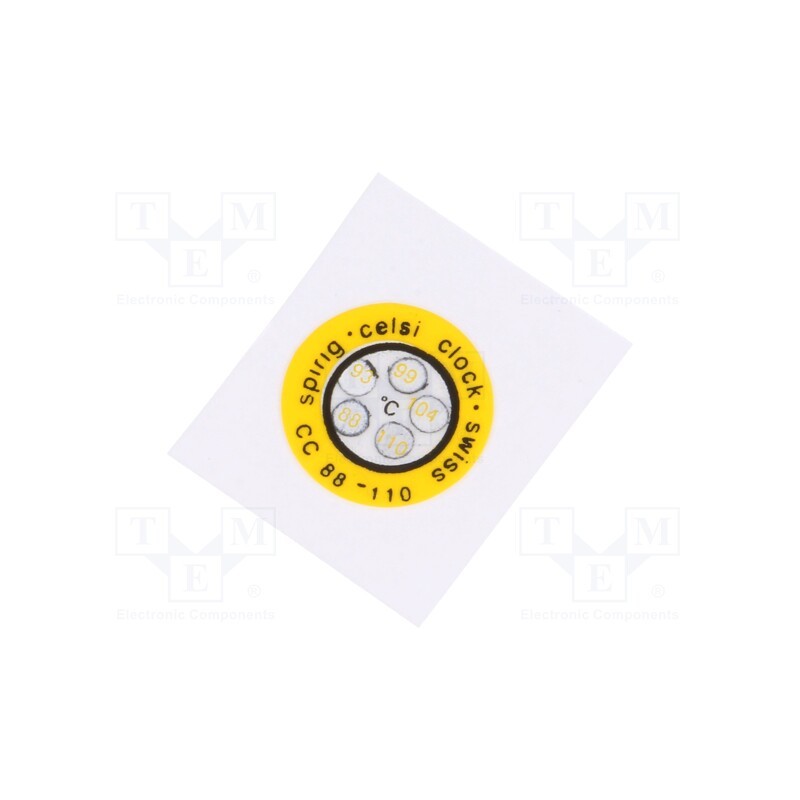 1 pcs x SPIRIG - CC-088/110 - Temperature indicator, 88°C,93°C,99°C,104°C,110°C, °C, Ø14mm