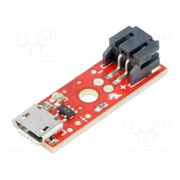 1 pcs x SPARKFUN ELECTRONICS - PRT-10217 - Module: Li-Po/Li-Ion charger, 5VDC, USB B micro