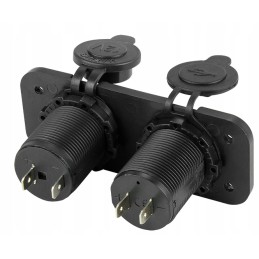 Cigarette lighter and charging socket 2x USB quad b4z