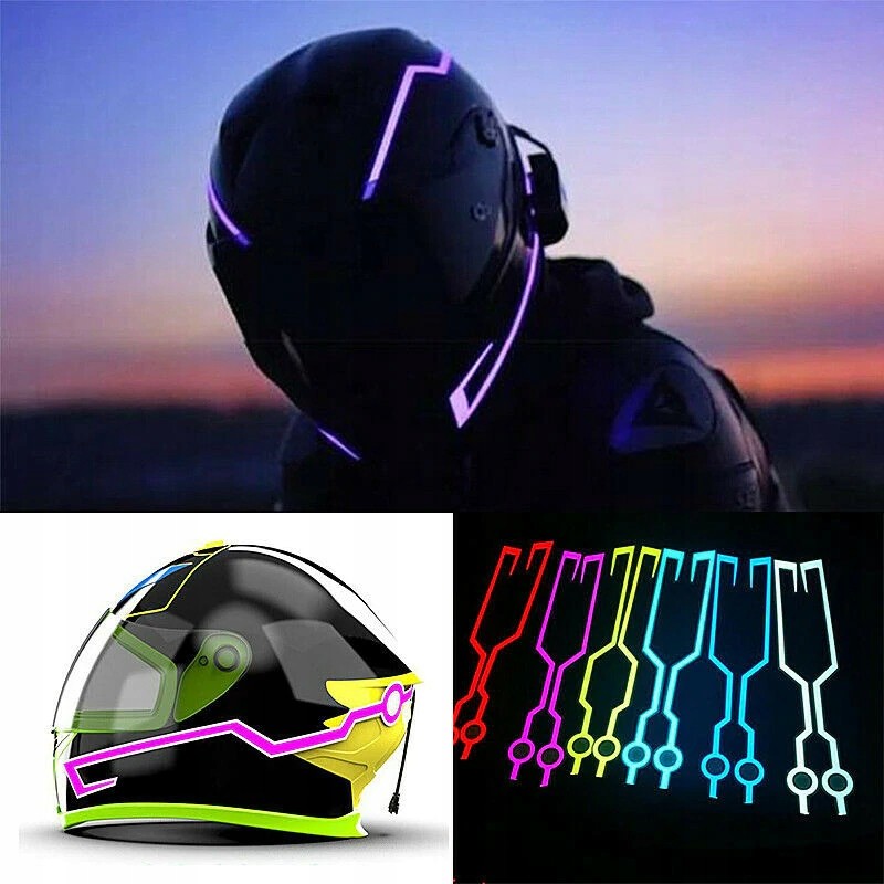 LED helmet lighting motorcycle motor bike tuning