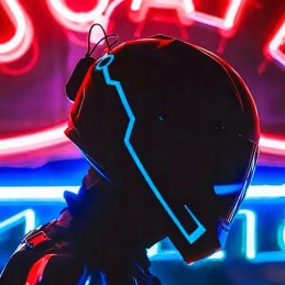 LED helmet lighting motorcycle motor bike tuning